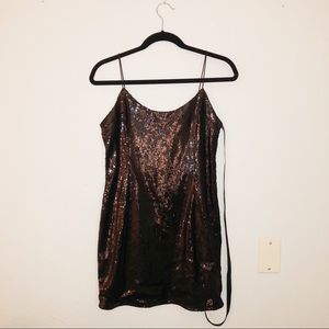 Pretty Little Thing Black Sequin Mini